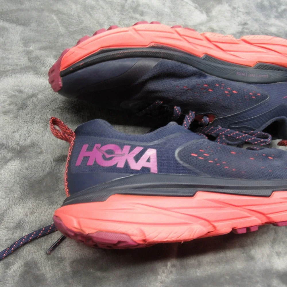Hoka Running Shoes Womens 9 B Blue Challenger ATR 6 Lightweight Lace-Up Athletic